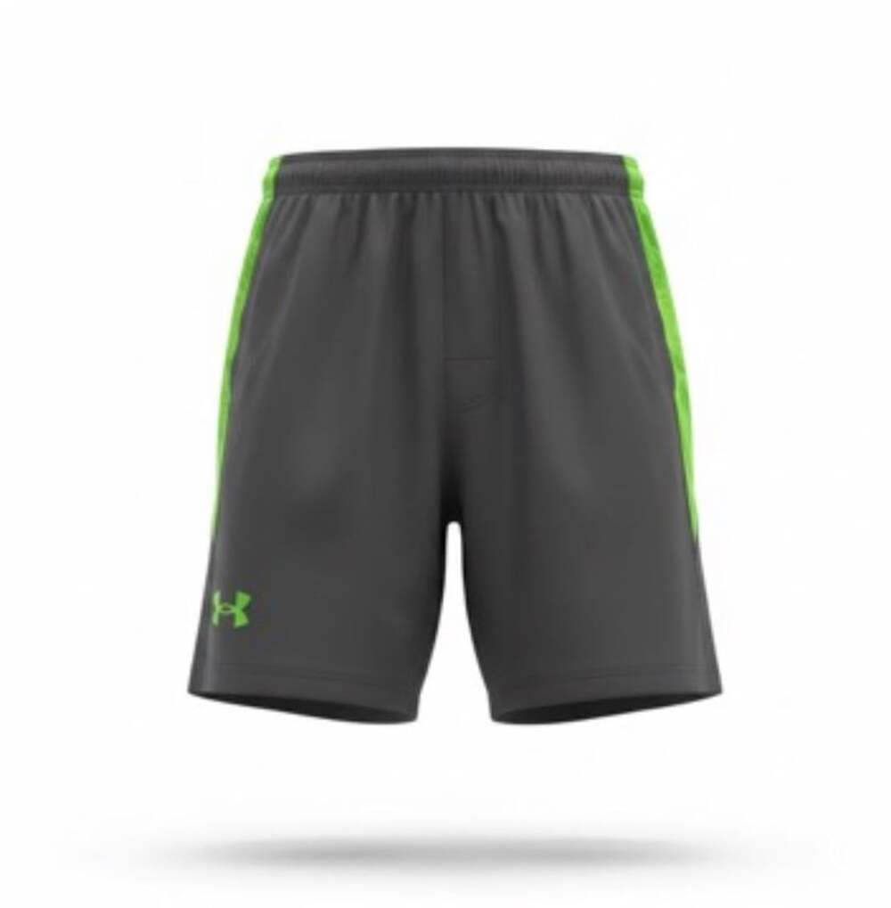 Under Armour Loose men's black green athletic shorts with pockets, size LG/G/G,